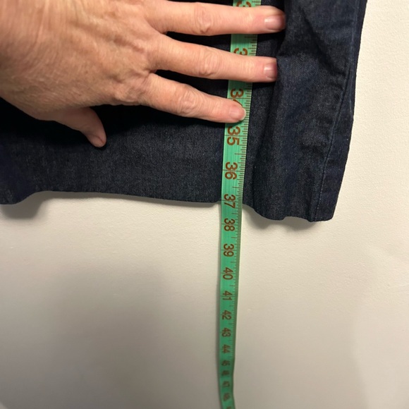 50. Dana Buchman - Denim Dress with Gold Detail- Size 8 - Picture 6 of 7